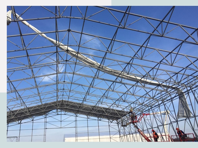 Шатровые ангары от 614 руб. в Невинномысске и Ставропольском крае