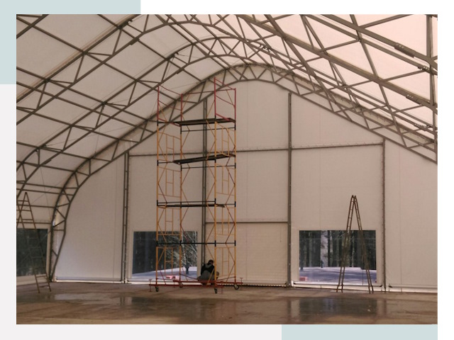 Шатровые ангары в Невинномысске