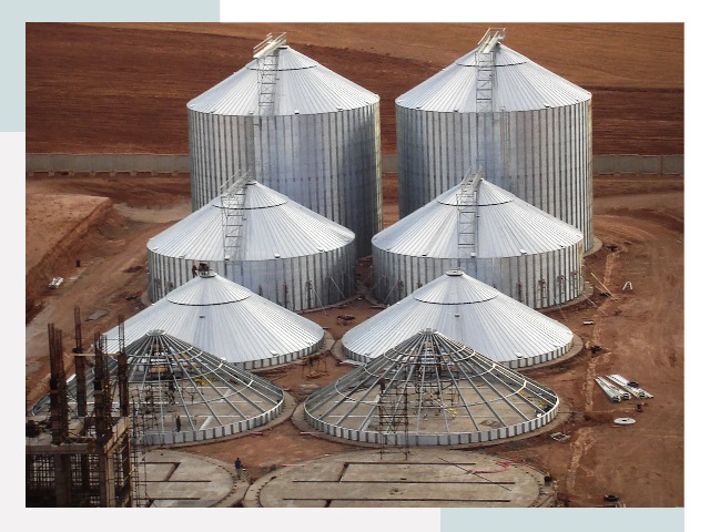 Строительство зерновых силосов в Невинномысске