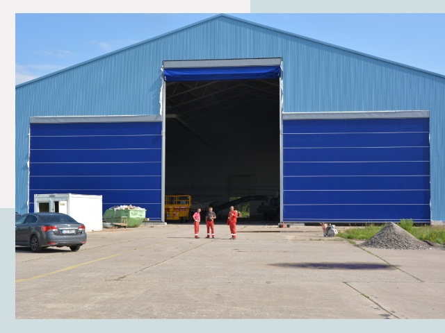 Ангарные ворота в Невинномысск от СтальСтрой-Нвн по цене 614 руб.