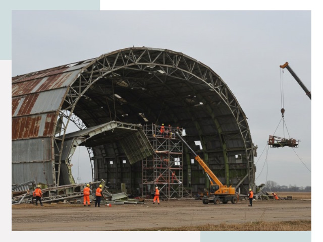 Демонтаж ангаров в Невинномысске