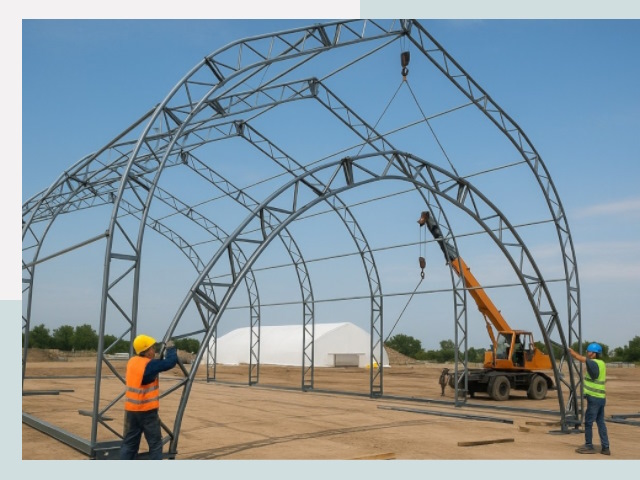 Монтаж ангаров в Невинномысске от 614 руб. - Надежно и быстро